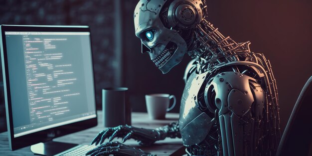 artificial intelligence robot using computer software for gpt binary coding