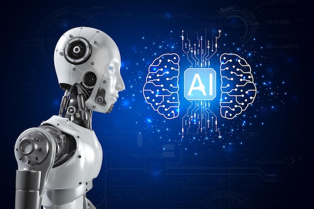 Artificial Intelligence Technology smart robot AI artificial futuristic technology transformation