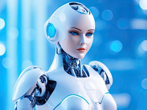 Artificial intelligence woman robot ai generative