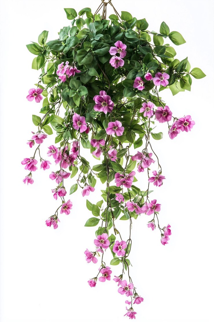 Artificial Pink Hanging Plant
