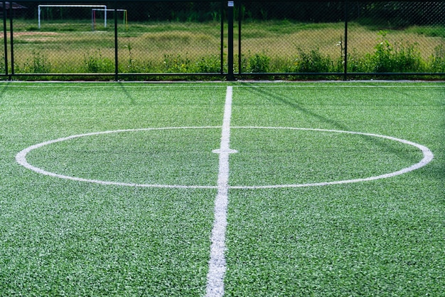 Artificial turf football field