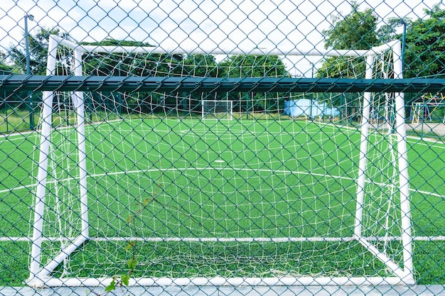 Artificial turf football field