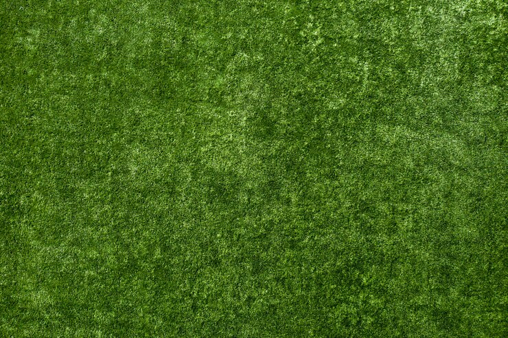 Photo artificial wear-resistant plastic green lawn