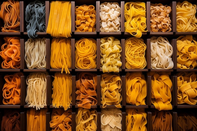 Foto pasta artigianale pasta italiana d'arte