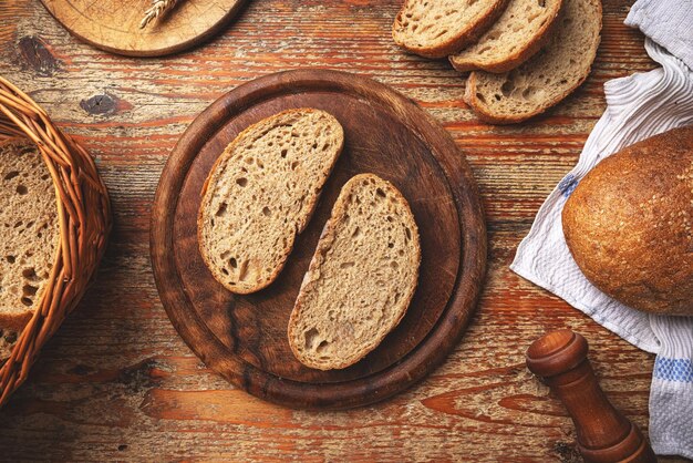 Photo artisan sourdough bread