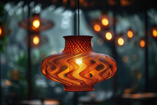 Artisan Woven Wicker Pendant Light