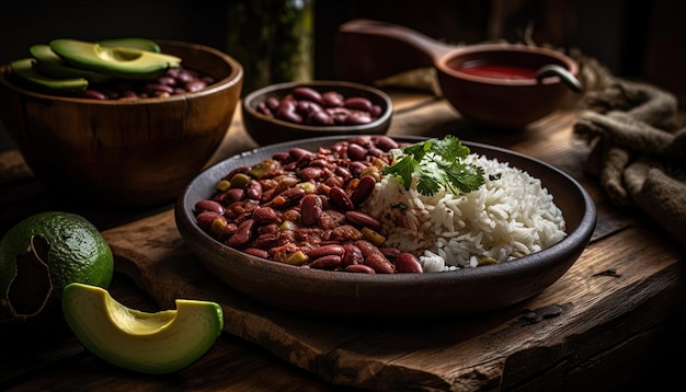 Artisanal caribbean food Antioqueno Beans