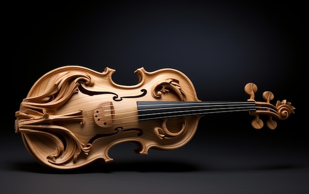 Artisanal Wooden Violin Craftsmanship Crafted for Melodies