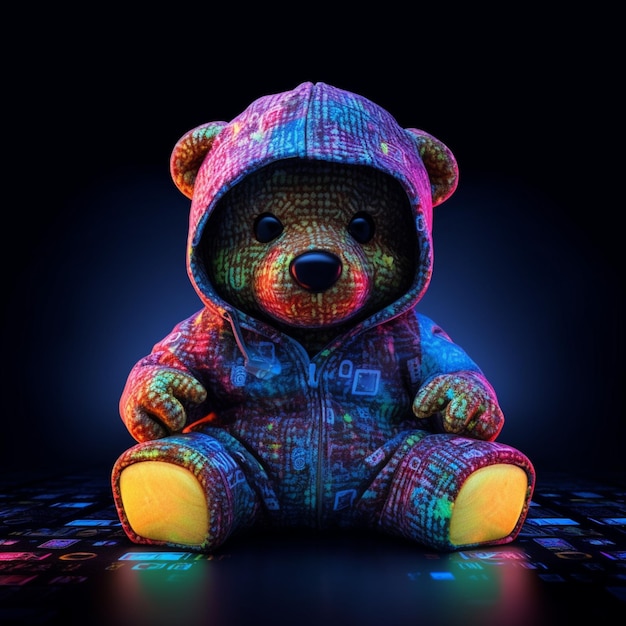 artist hacker teddy bear