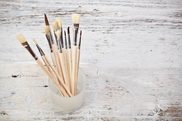 Artist paint brushes