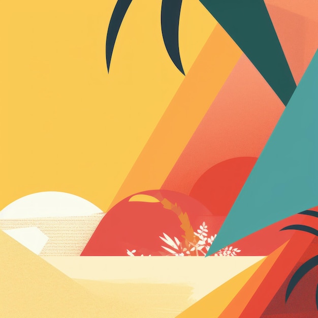 Photo artistic abstract summer theme background