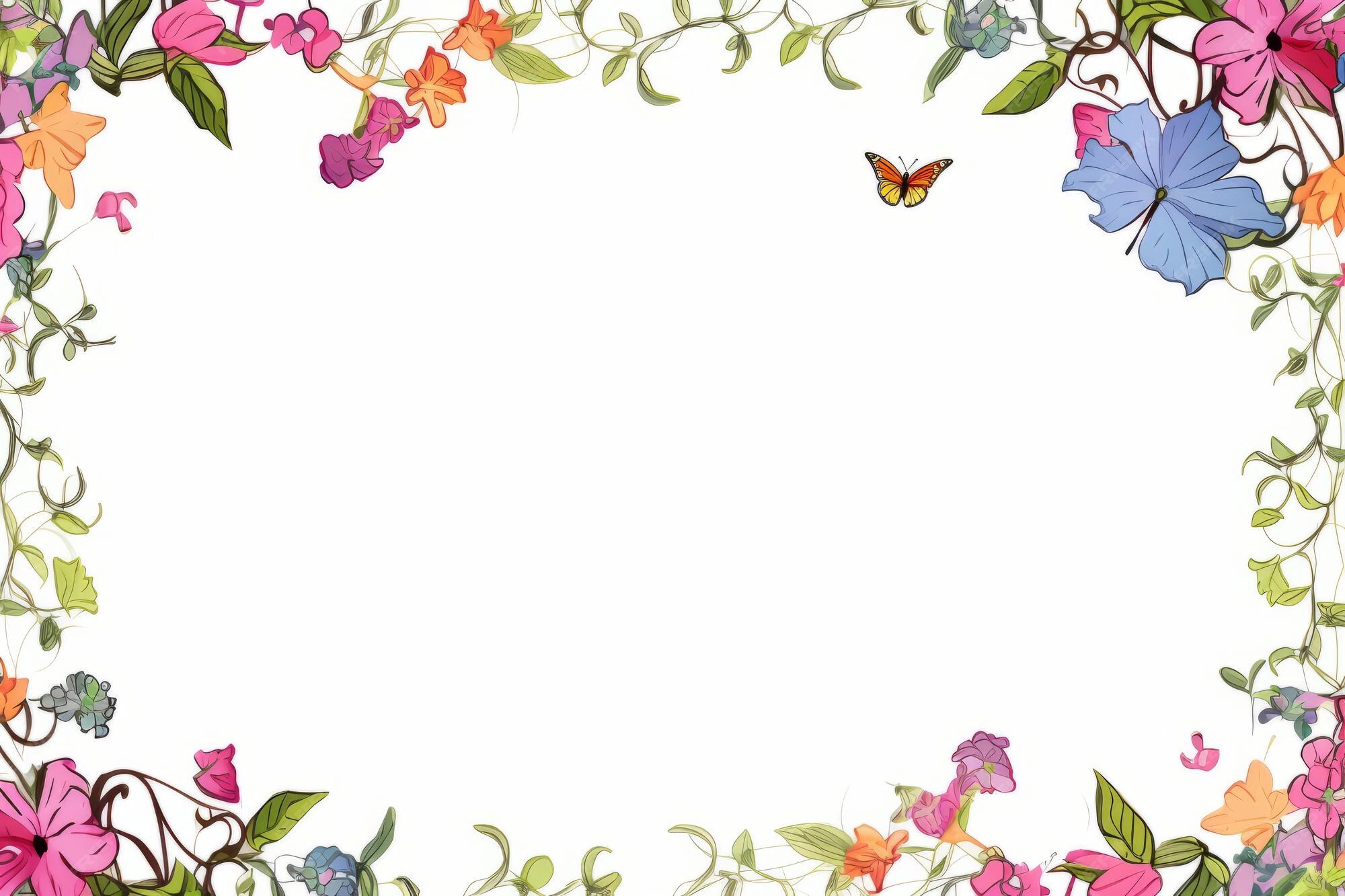 Premium AI Image  The artistic allure of page border cliparts Enhancing visual aesthetics with 