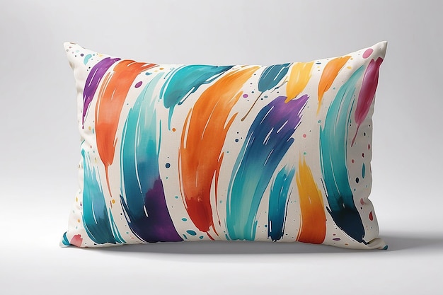 Подушка с художественным мазком