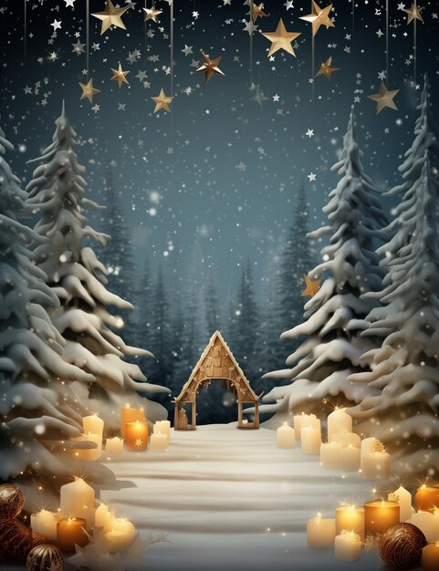 Photo artistic christmas background