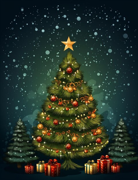 Photo artistic christmas background