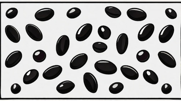 Premium AI Image | Artistic Closeup of Black Beans