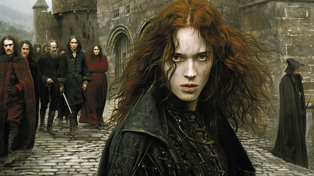 Photo artistic depiction of preraphaelite brotherhood