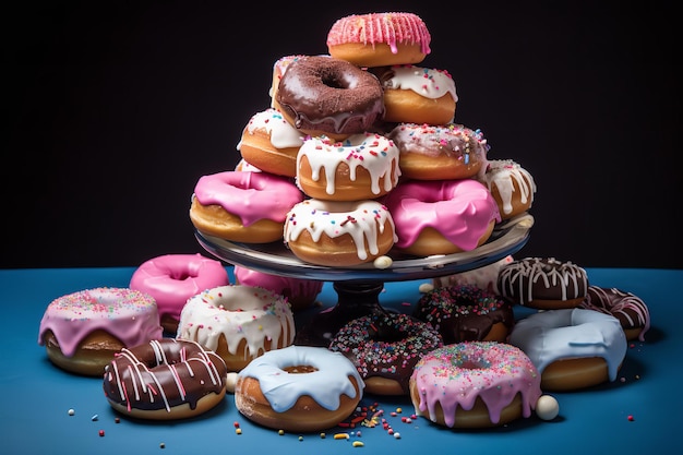Artistic Donut Arrangement Picture