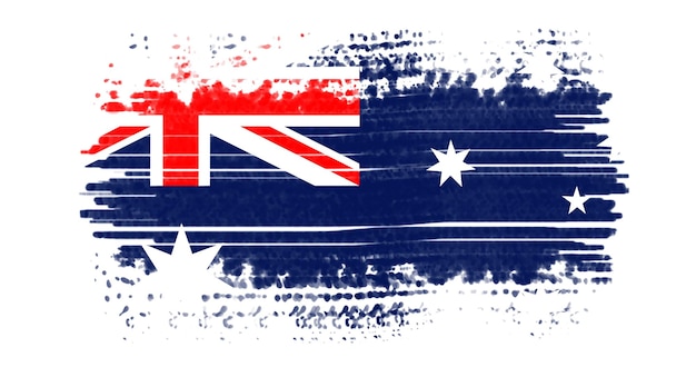 artistic drawing painting of the flag