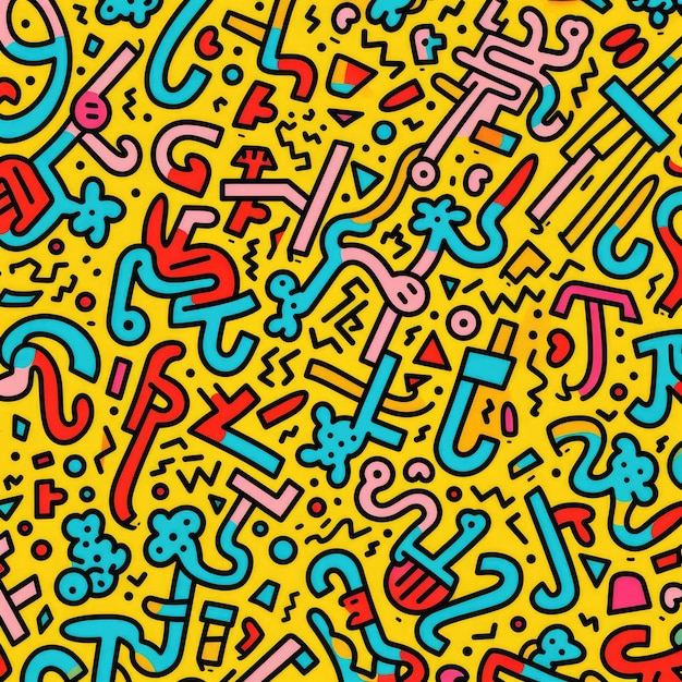 Artistic exploration unleashed keith haring's vibrant line patterns