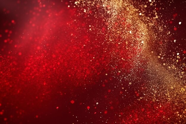 Artistic expression in red and gold generative by ai