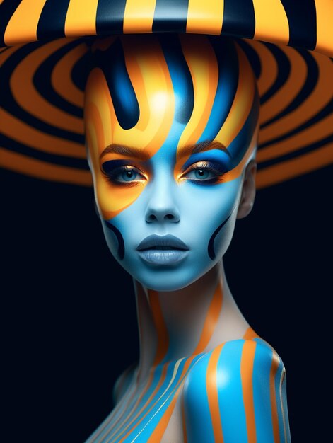 Artistic Expressions Celebrating Diversity and Beauty Through Makeup and Portraits