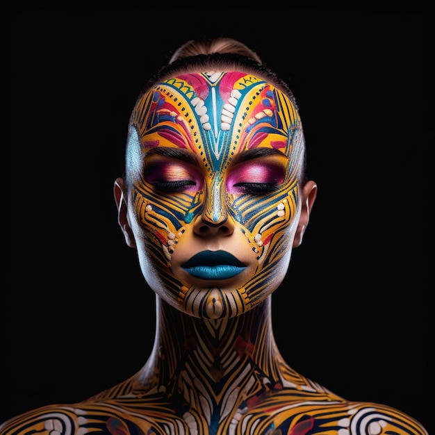 Artistic Expressions Celebrating Diversity and Beauty Through Makeup and Portraits