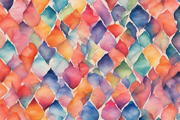 Artistic Flair Exploring Colorful Patterns in Watercolor