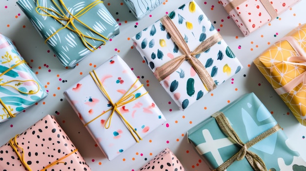 Artistic Gift Wrapping Paper for Creative Minds