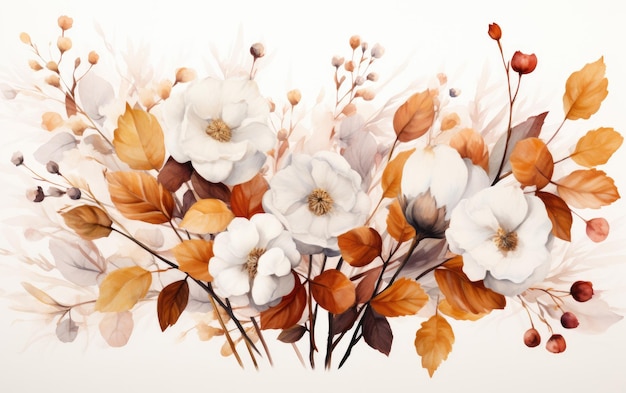 Artistic HandPainted Blossoms