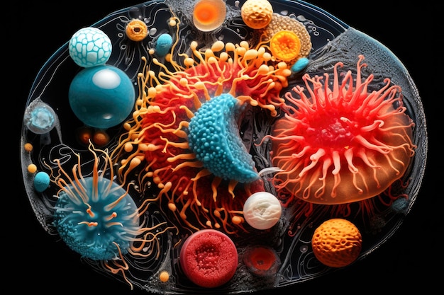 artistic impression of a human cell