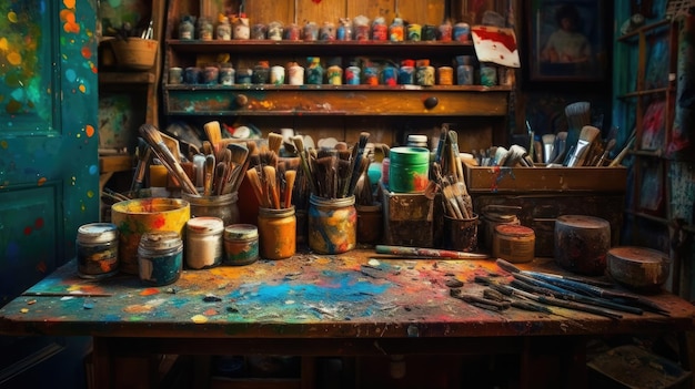 Artistic Inspiration An art studio