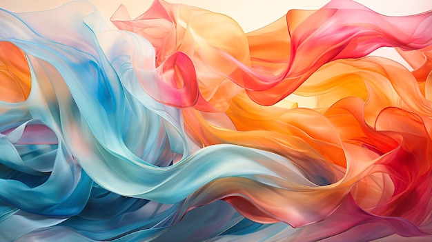 芸術的な液体創造 抽象的な背景 青とピンクのパターン 流れる質感とクリエイティブなデザイン
