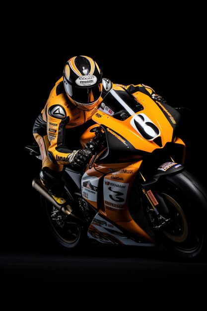 Artistic Masterpiece of Racing Motorcycle Motorcycle racer