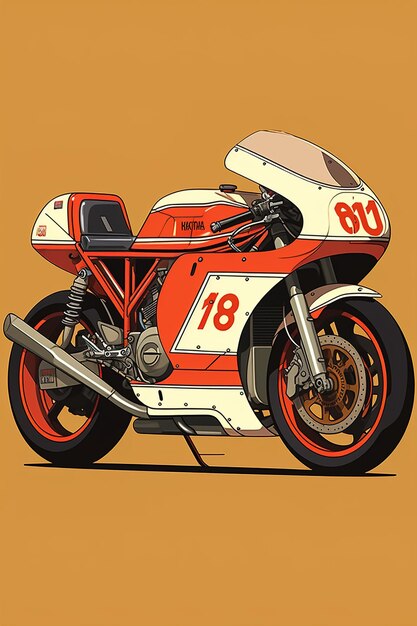 Foto capolavoro artistico di motociclista da corsa