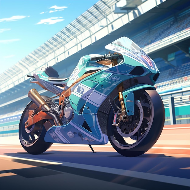 Artistic Masterpiece of Racing Motorcycle