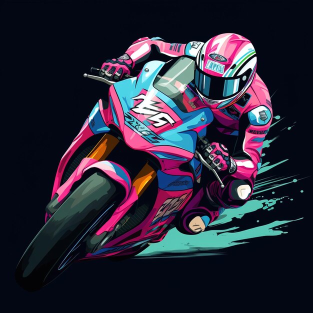 Artistic Masterpiece of Racing Motorcycle