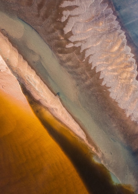 Artistic pattern of sand