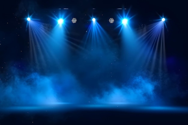 Artistic performances stage light background with spotlight illuminated the stage for contemporary