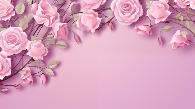 사진 디자인 을 위해 그라디언트 배경 에 있는 예술적 인 분홍색 장미