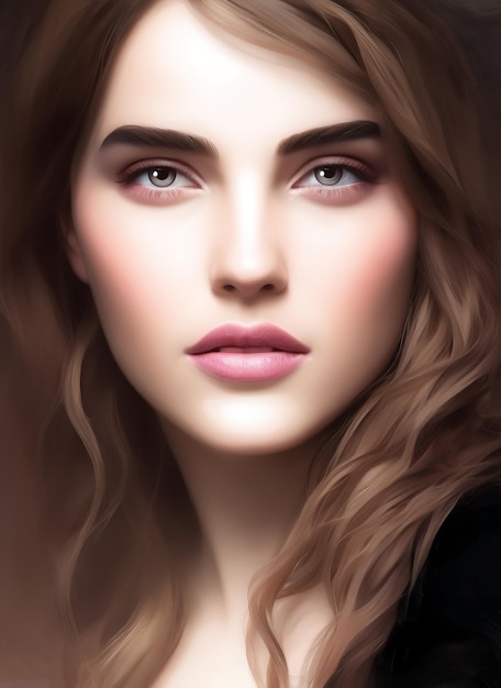 Artistic portrait of a beautiful woman.