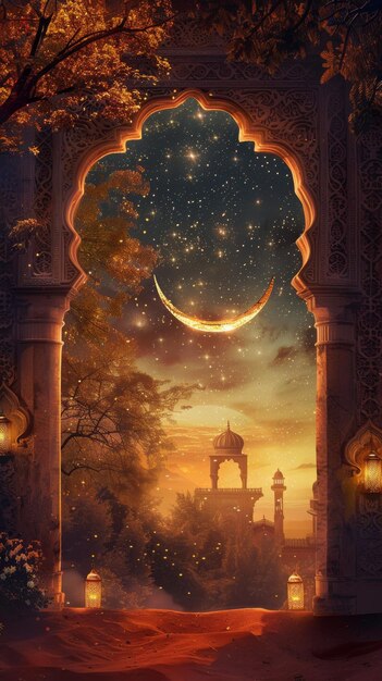 ramadan moon arch
