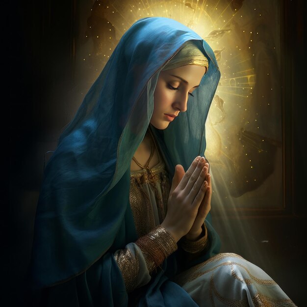 Artistic Representation of Mother Mary