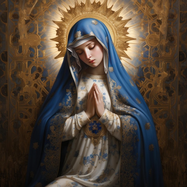 Artistic Representation of Mother Mary