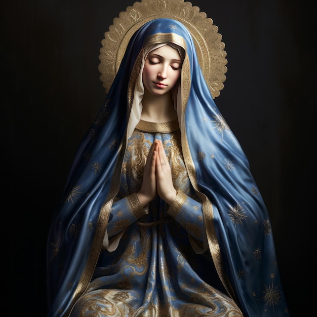 Artistic Representation of Mother Mary