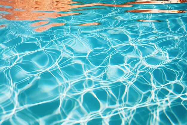 An artistic shot of pool water textures