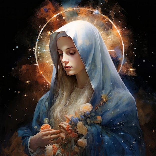 Artistic Style of Holy Mother Mary