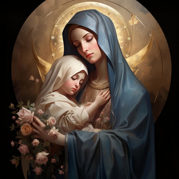 Artistic Style of Holy Mother Mary