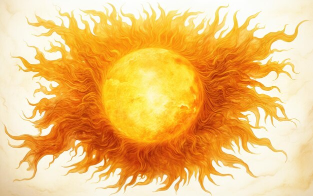 Artistic view of the sun