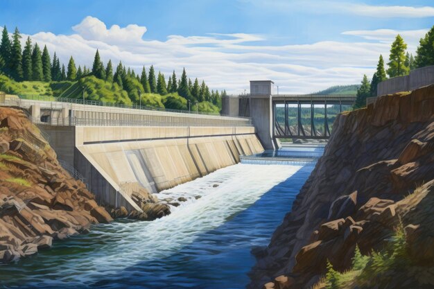 夏 の ダム に 関する 芸術 的 な 視点